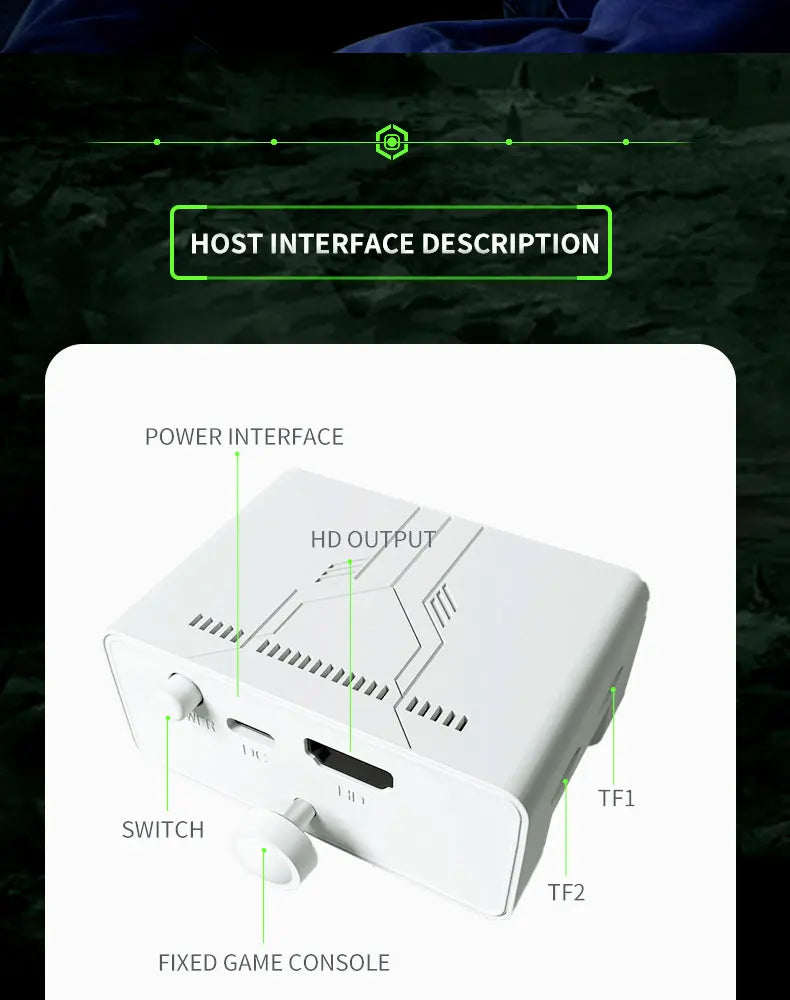 Console de Jogos X7 128G 256G 4K LPDDR4