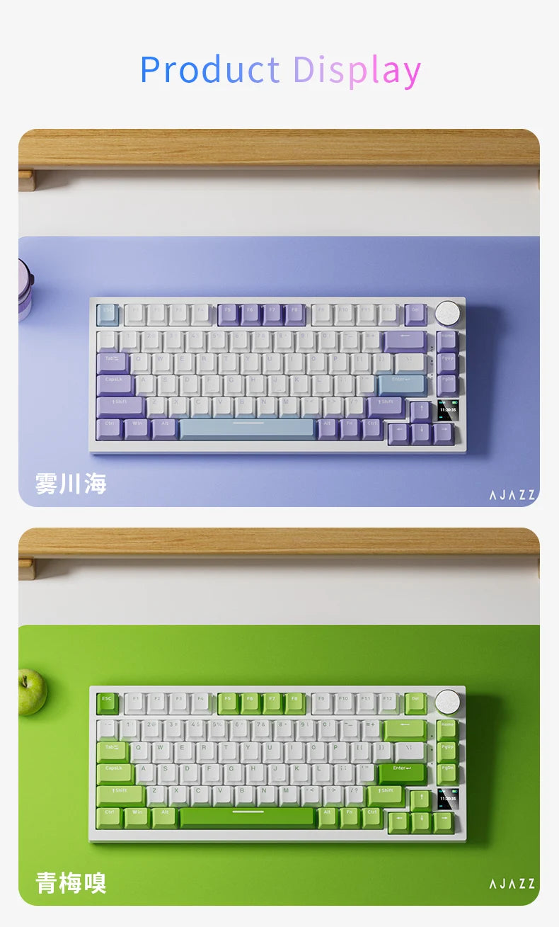 AK820/AK820 Pro Teclado Mecânico 75% TFT