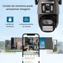 Câmera De Segurança 4K Wifi Externa 6MP Com Sensor de Presença E Visão Noturno