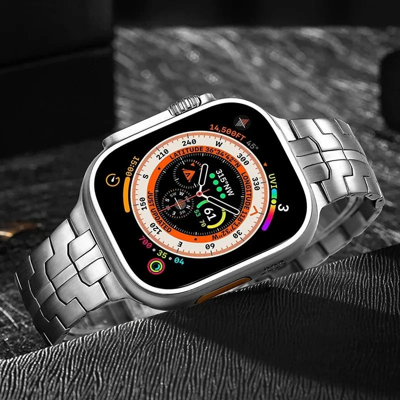 Pulseira De Aço Para Apple Watch Series 11 10 9 8 SE 3 46mm 45mm 42mm 44mm 49MM
